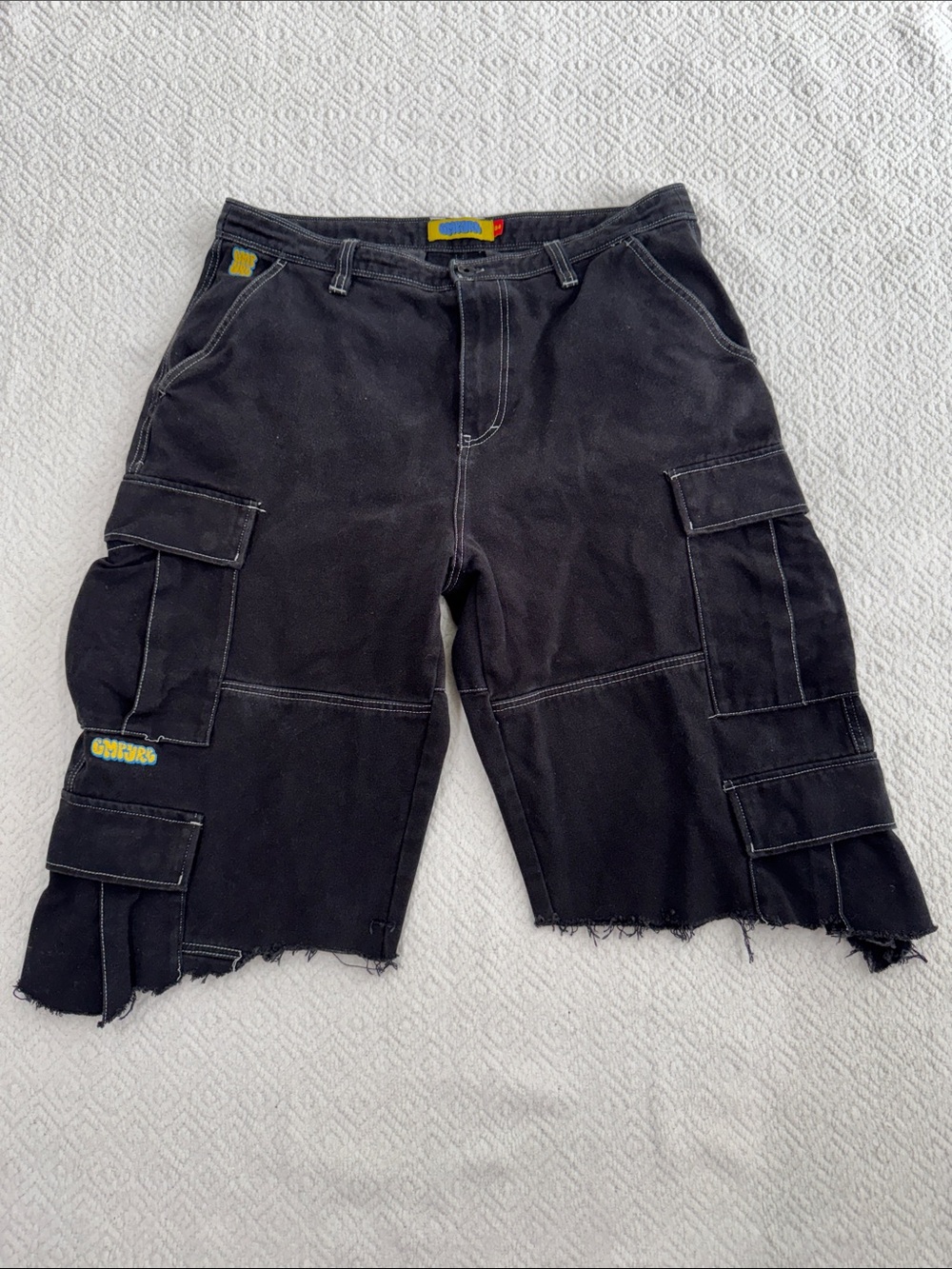 Empyre Black Cargo Men’s Shorts with Utility Pockets Sz 34